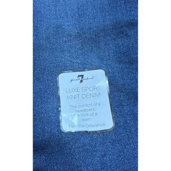 7 For All Mankind Luxe Sport Knit Denim jogger jeans toddler Size 2T - Picture 2 of 5